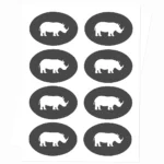 branded oval sheet labels for jars and bottles