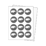 custom circle sheet labels for jars and bottles