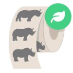 eco friendly paper roll stickers for branding