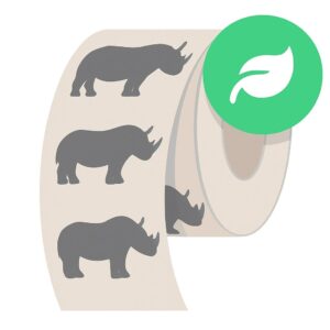 eco friendly paper roll stickers for branding