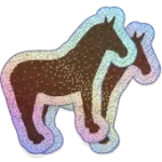 Glitter stickers