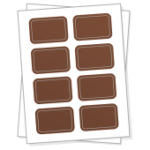 Rounded corner sheet labels