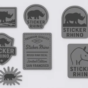 custom genuine leather patches for hats bags jackets